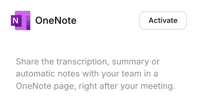 Connect Noota with a single click